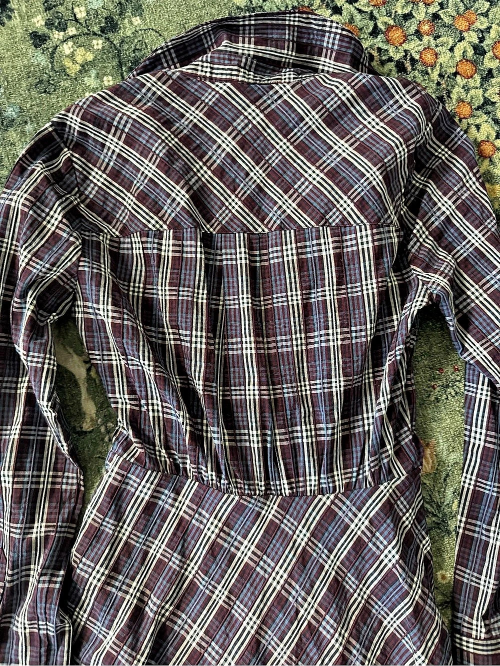 Veronica Beard Perenna Plaid Shirtdress Size 2 - Picture 8 of 8